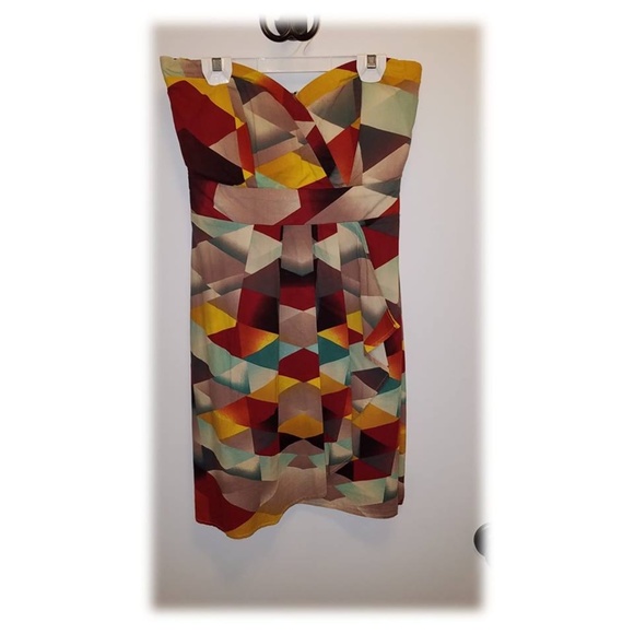 Strapless Block Color Dress - Picture 1 of 1